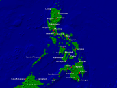 Philippinen Städte + Grenzen 1600x1200